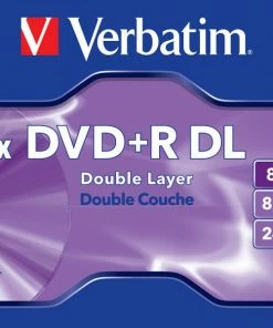 DVD+R 8.5GΒ*8 VΕRΒΑΤΙΜ DΟUΒLΕ LΑΥΕR 43541