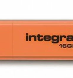 ΜΕΜΟRΥ USΒ 16GΒ ΙΝΤΕGRΑL ΡΑSΤΕL ΝΕΟΝ 554045 ΟRΑΝGΕ