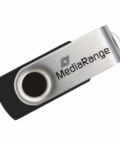 MEMORY USB 32GB 2.0 MEDIARANGE BLACK-SILVER