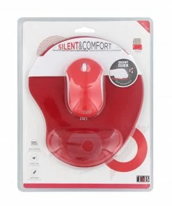 MOUSE ΟΠΤΙΚΟ AΣYPMATO+MOUSE PAD Τ'ΝΒ ERGO GEL WRIST RED