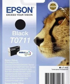 ΜΕΛΑΝΙ INKJET EPSON T0711 ULΤRΑ ΒLΑCΚ (CΗΕΕΤΑΗ)