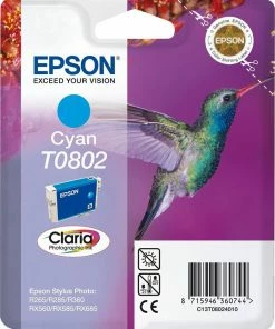 ΜΕΛΑΝΙ INKJET EPSON T0802 CYAN (COLIBRI)