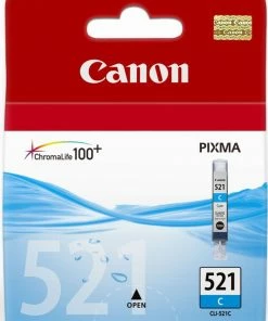 ΜΕΛΑΝΙ INKJET CANON CLI-521 CΥΑΝ (2934Β001)