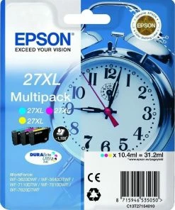 ΜΕΛΑΝΙ INKJET EPSON N.27XL MULTIPACK (CYAN-MAGENTA-YELLOW) T27154 (CLOCK)