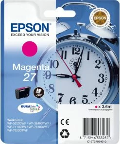 ΜΕΛΑΝΙ INKJET EPSON N.27 MAGENTA T2703 (CLOCK)