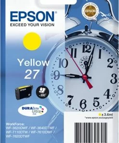 ΜΕΛΑΝΙ INKJET EPSON N.27 YELLOW T2704 (CLOCK)