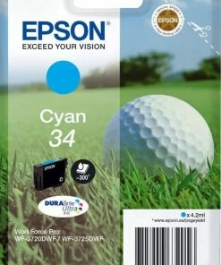 ΜΕΛΑΝΙ INKJET EPSON N.34 CYAN T3462 (GOLF BALL)