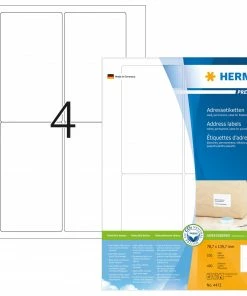 ΕΤΙΚΕΤΕΣ INKJET/LASER/COPIER 78,7*139,7mm.100Φ.HERMA 4472